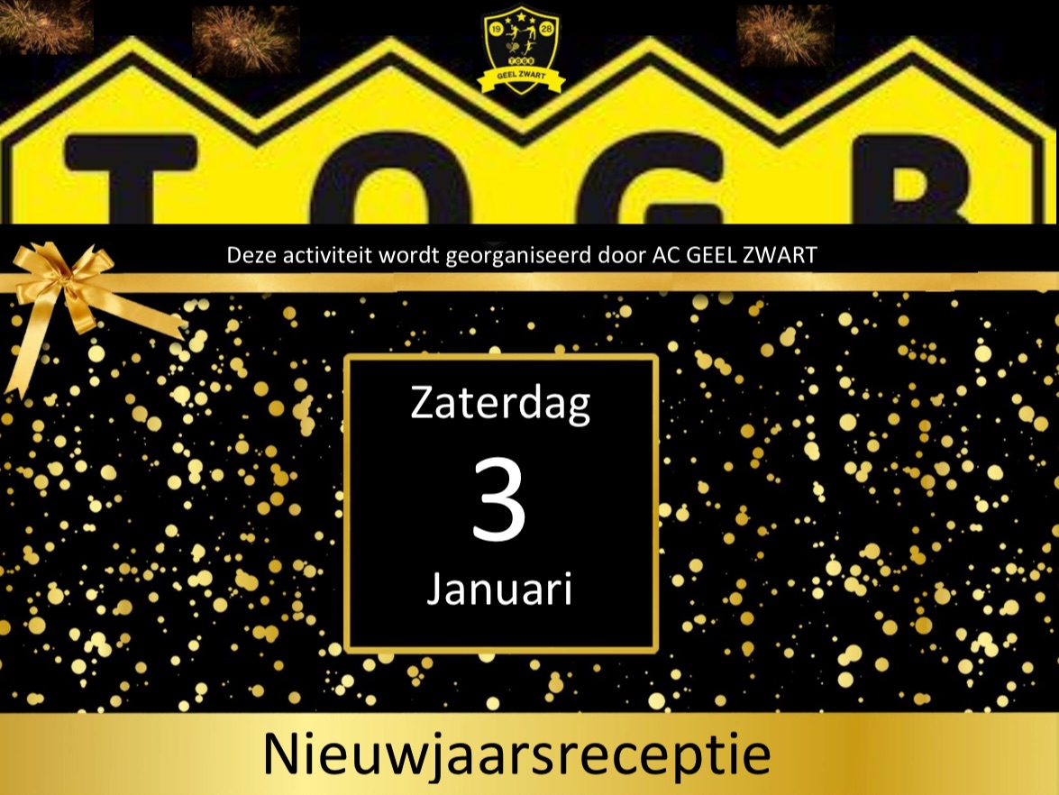Zaterdag 3 januari nieuwjaarsreceptie TOGB